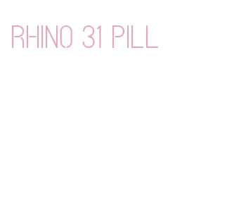 rhino 31 pill
