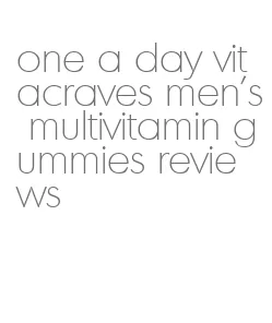one a day vitacraves men's multivitamin gummies reviews