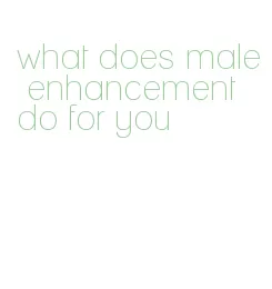 what does male enhancement do for you