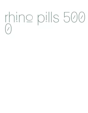 rhino pills 5000